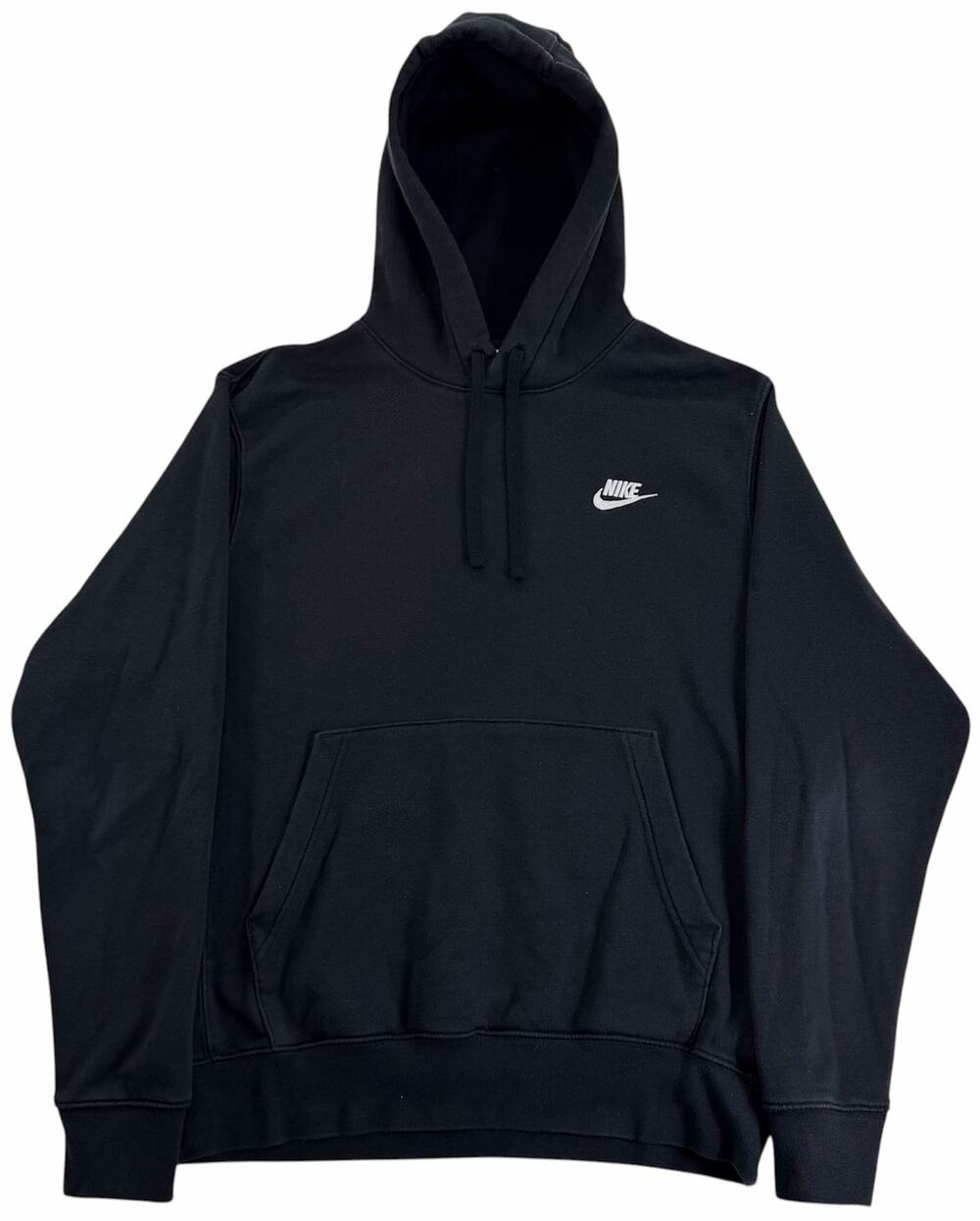 Nike Sportswear Hoodie Men's Small Black Athletic Embroidered Swoosh Sweatshirt